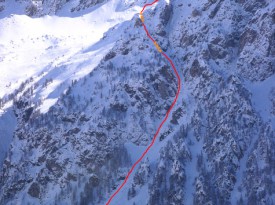 The Couloir Polichinelle / Ramp des Fréux The Couloir Polichinelle / Ramp des Fréux